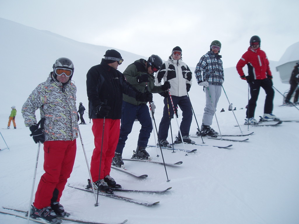 Skijaška ekipa Marjana, priprema za start